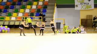 CLUB RITMICA XIADA Conjunto Prebenjamin Escolar ML 2013 CAN CAN [upl. by Ailahk]