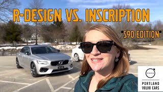 Volvo S90 Inscription vs Rdesign Side By Side Comparison [upl. by Nevet]