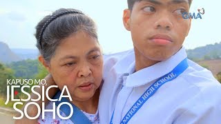 Kapuso Mo Jessica Soho Ina arawaraw na kinakarga ang anak papasok ng eskuwela [upl. by Nyluqcaj]