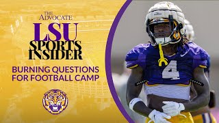 July 23 LSU football burning questions before training camp [upl. by Aliahkim]