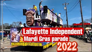 quotLafayette Independentquot Mardi Gras Parade 2022  Full Parade  Lafayette Louisiana [upl. by Garold]