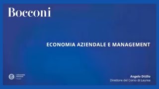 Economia aziendale e management [upl. by Hughie75]