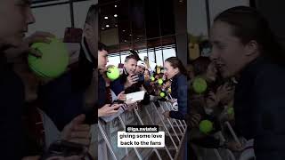 Iga Swiatek Taking Photos With Fans Mutua Madrid Open 2024 igaswiatek wta mmopen [upl. by Warthman]