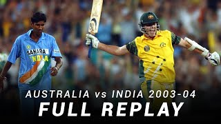 LIVE Flashback Australia v India  Match 7 200304 ODI TriSeries [upl. by Malchus833]