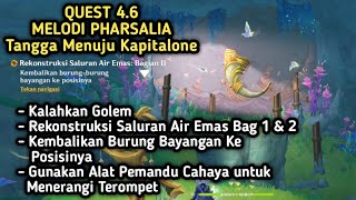 Rekonstruksi Saluran Air Emas Bagian I amp II  Quest Tangga Menuju Kapitalone  Genshin Impact 46 [upl. by Tamma292]