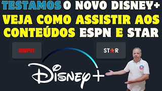 Testamos o Disney com ESPN e Star  vale a pena [upl. by Rednaeel]