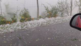 23072010  PART1 HP Supercell  Hailstorm 6cm  Minihof Liebau SoutheastAustria [upl. by Anitac341]