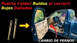 COMO REPARAR LAS PUERTAS CAIDAS CHEVROLET S10  COMO CAMBIAR PERNOS DE LAS PUERTAS DEL AUTO BUJES [upl. by Adniram]