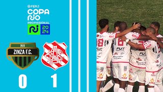 ZINZANE 0X1 BANGU  COPA RIO PROFISSIONAL 2024  2ª FASE  JOGO DE IDA [upl. by Akihsan123]