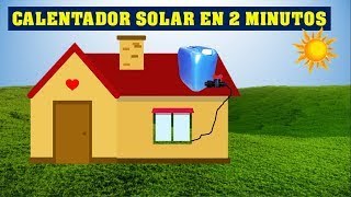 Cómo hacer un calentador solar de agua fácil energiarenovable DiscoveryMundo [upl. by Nelie237]