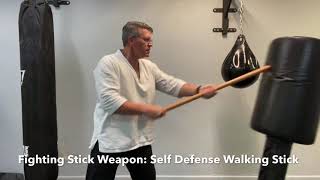 Fighting Stick Weapon Self Defense Walking Stick [upl. by Onstad]