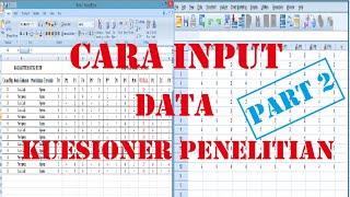 Cara Memasukkan Data Kuesioner Skala Likert ke Excel amp SPSS Part 2 [upl. by Scoles]