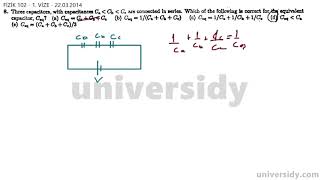 İTÜ FİZ 102E 1 VİZE 22032014 SORU 8 [upl. by Bandur]