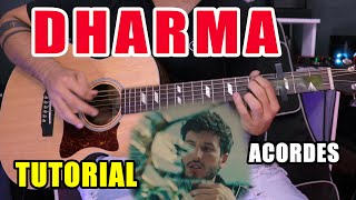 Cómo tocar quotDharmaquot de Sebastián Yatra Rosario Jorge Celedón en Guitarra Tutorial  PDF GRATIS [upl. by Nortna597]