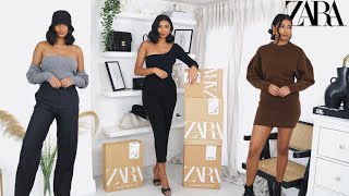 HUGE ZARA 2020 HAUL  NEW IN WINTER COLLECTION  NOORIE ANA [upl. by Dobbins]