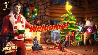 Welcome to Fortnite Winterfest 2023 ALL PRESENTS [upl. by Arrimat]