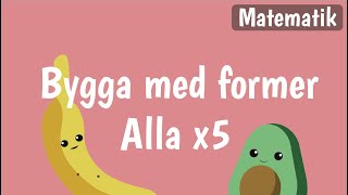 Bygg och konstruktion för barn på svenska  BYGGA DJUR OCH FORDON  Matematik med Banan och Avokado [upl. by Eux414]