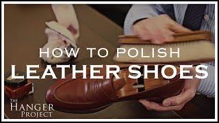 How to Polish Shoes  Leather Shoe Shine Tutorial [upl. by Anyela712]