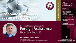 Economic Diplomacy Lecture 1  Foreign Assistance [upl. by Phila]