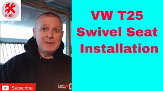 VW T25 Swivel Seat Base Installation [upl. by Yenahteb]