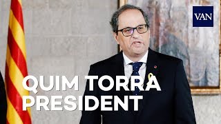 Toma de posesión de Quim Torra como presidente de la Generalitat de Catalunya [upl. by Nodnarbal272]