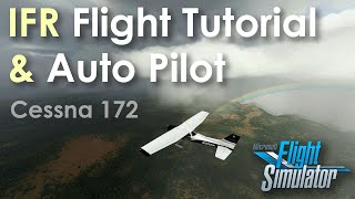 Basic IFR amp Auto Pilot on the G1000 GPS  Microsoft Flight Simulator  Cessna 172 [upl. by Ahsimot84]