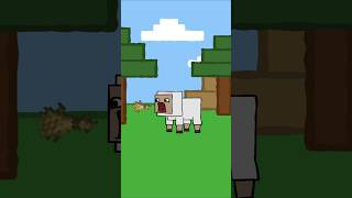 🐑This sheep will soon be full🌾🌾🌾 shorts minecraft cartoon animation [upl. by Kcirdled]