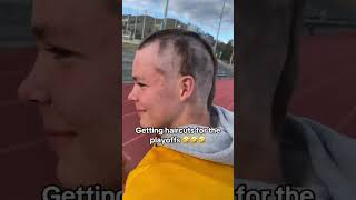 These playoff haircuts 🤣 via benlangford4TT shorts [upl. by Suirtimid]