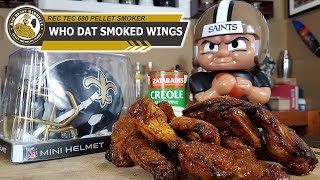 How to make New Orleans quotWho Datquot Smoked Wings  Rec Tec 680 [upl. by Charil]