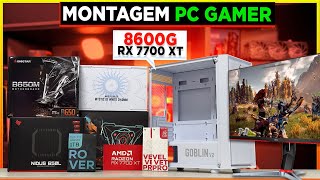 ⭐ Montagem PC GAMER Ao Vivo ⭐ Full AMD Ryzen 5 8600G e RX 7700 XT com Mancer GOBLIN V2 [upl. by Troyes]