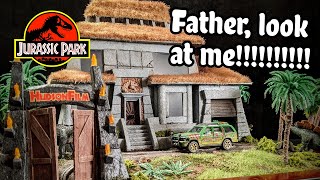 Why I CRAFTED my childhood home as a JURASSIC PARK diorama [upl. by Navaj]