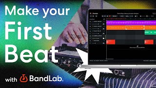 How to make your first beat using BandLabs free web Studio BandLab Tutorial [upl. by Shepley]