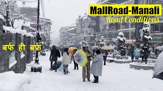 Heavy Live Snowfall in Mallroad Manali  Shimla  Solang Valley  Tosh [upl. by Secnarfyram]