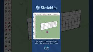 Como obter instalar e utilizar o plugin Components onto Faces no SketchUp [upl. by Nawud]