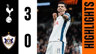 Tottenham Hotspur 30 Qarabag  Europa League Highlights  Johnson Sarr and Solanke goals [upl. by Anoik]