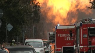 Trümmerfeld in Wohngebie bei Explosion in Ludwigshafen Germany am 231014 [upl. by Odlavu]