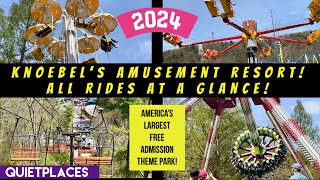 Knoebel’s Amusement Resort ALL RIDES at a Glance amp Extra Activities 2024 [upl. by Saddler]