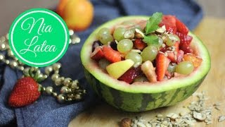 Obstsalat I raffiniert aromatisch und schnell zubereitet I einfachstes Dessert der Welt vegan [upl. by Esinnej]