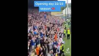 Rangers fans at Livingston  Glasgow Rangers [upl. by Pestana354]