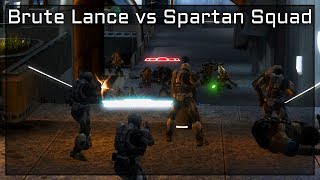 Brute Lance vs Spartan Squad  Halo Reach AI Battles [upl. by Euqinue]