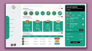 POS Restaurant Food Ordering Dashboard UI Design [upl. by Claudius654]