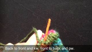 Tubular Bindoff And Darning Ends In Double Layer Knitting [upl. by Esorbma]