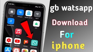 Part2 iphone me gb whatsapp kaise download kare  how to download gb whatsapp for iphone iphone [upl. by Enilhtak]