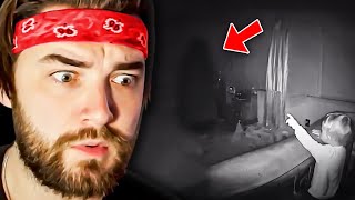 KingWoolz Reacts to SCARIEST GHOST VIDEOS OF THE YEAR  BizarreBub [upl. by Boccaj]