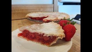 Strawberry Pie with Frozen Strawberries 👨‍🍳🍓🥧 [upl. by Haret326]