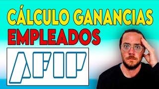 CÁLCULO RETENCION IMPUESTO a las GANANCIAS EMPLEADOS en RELACION de DEPENDENCIA FÁCIL AFIP [upl. by Akimahc]