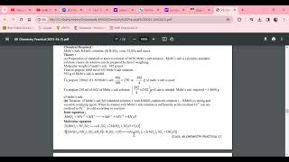 volumetric analysis of Mohrs salt and KMnO4 solution of class XII chemistry practical 202324 [upl. by Eniamraj]