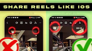 Share Reels To Story Like iOS  Rounded Edges And Timer In Android Reels  iOS Instagram [upl. by Anaiad]