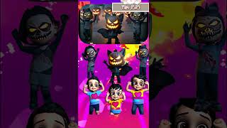 Halloween Pinkfong amp Bebefinn amp Hogi Exe X coffin dance Tiles Hop viral song trending shorts [upl. by Etireugram]