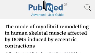 Myofibril remodelling in skeletal muscle affected by DOMS induced by eccentric contractions [upl. by Erdua]